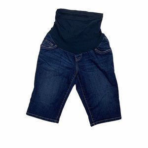 Indigo Blue Maternity Medium Shorts Bermuda Long D